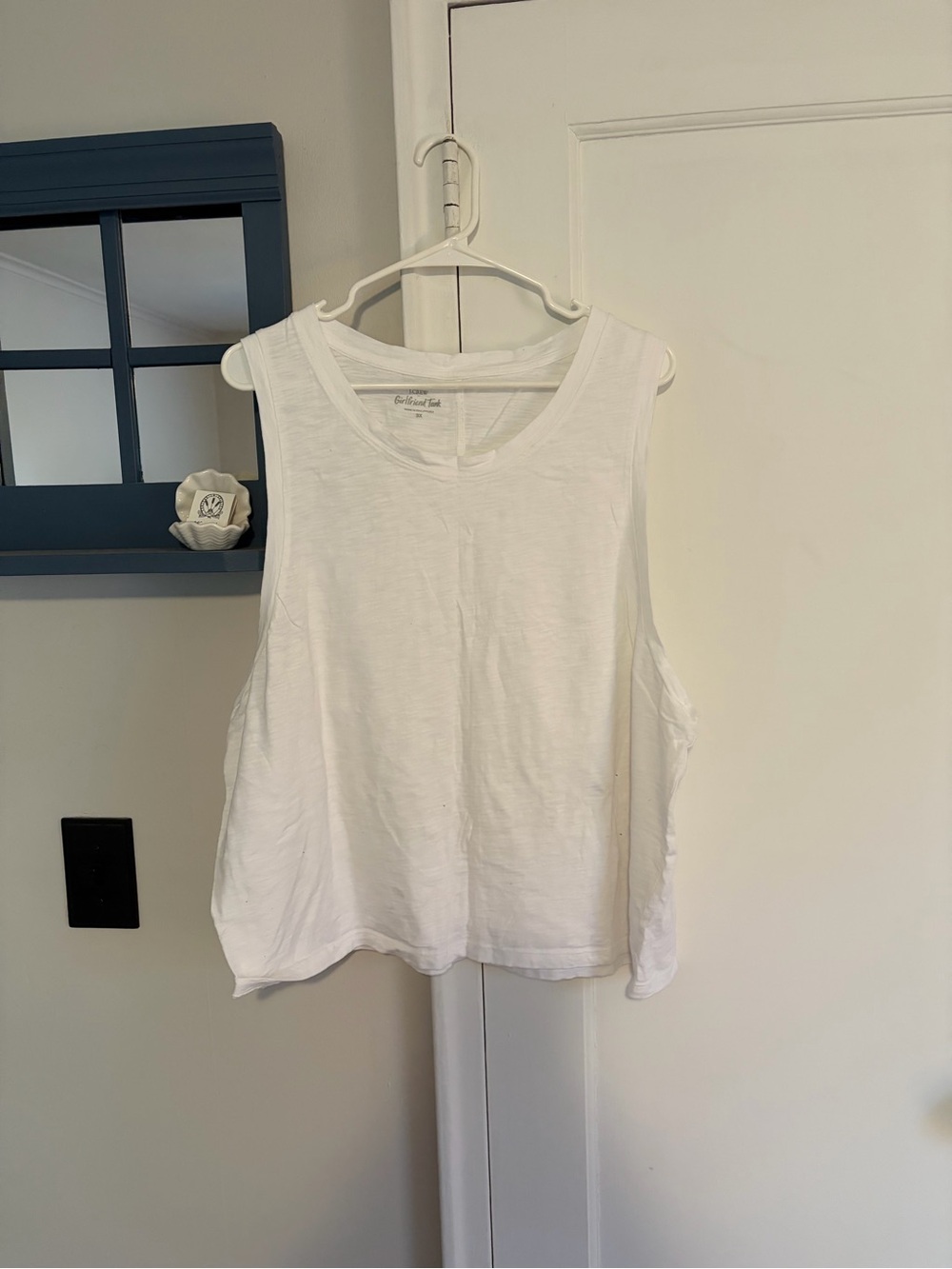 J. Crew White Sleeveless Tank Top